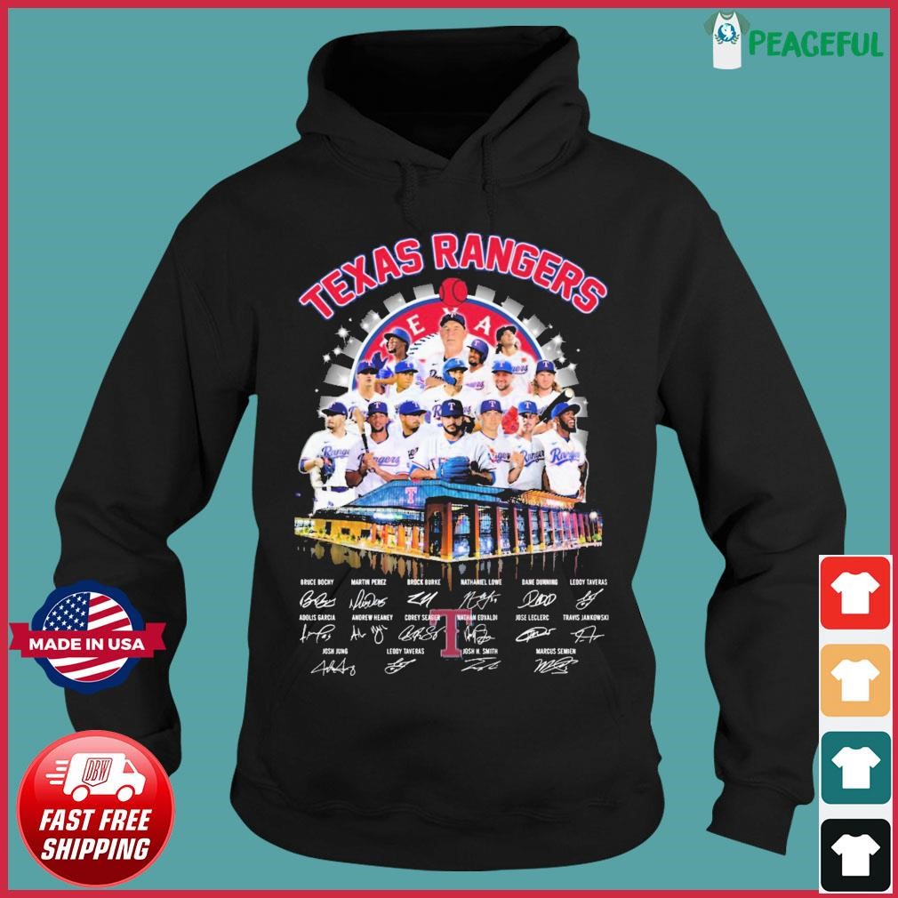 This girl love her Texas Rangers team signatures shirt, hoodie, sweater,  long sleeve and tank top