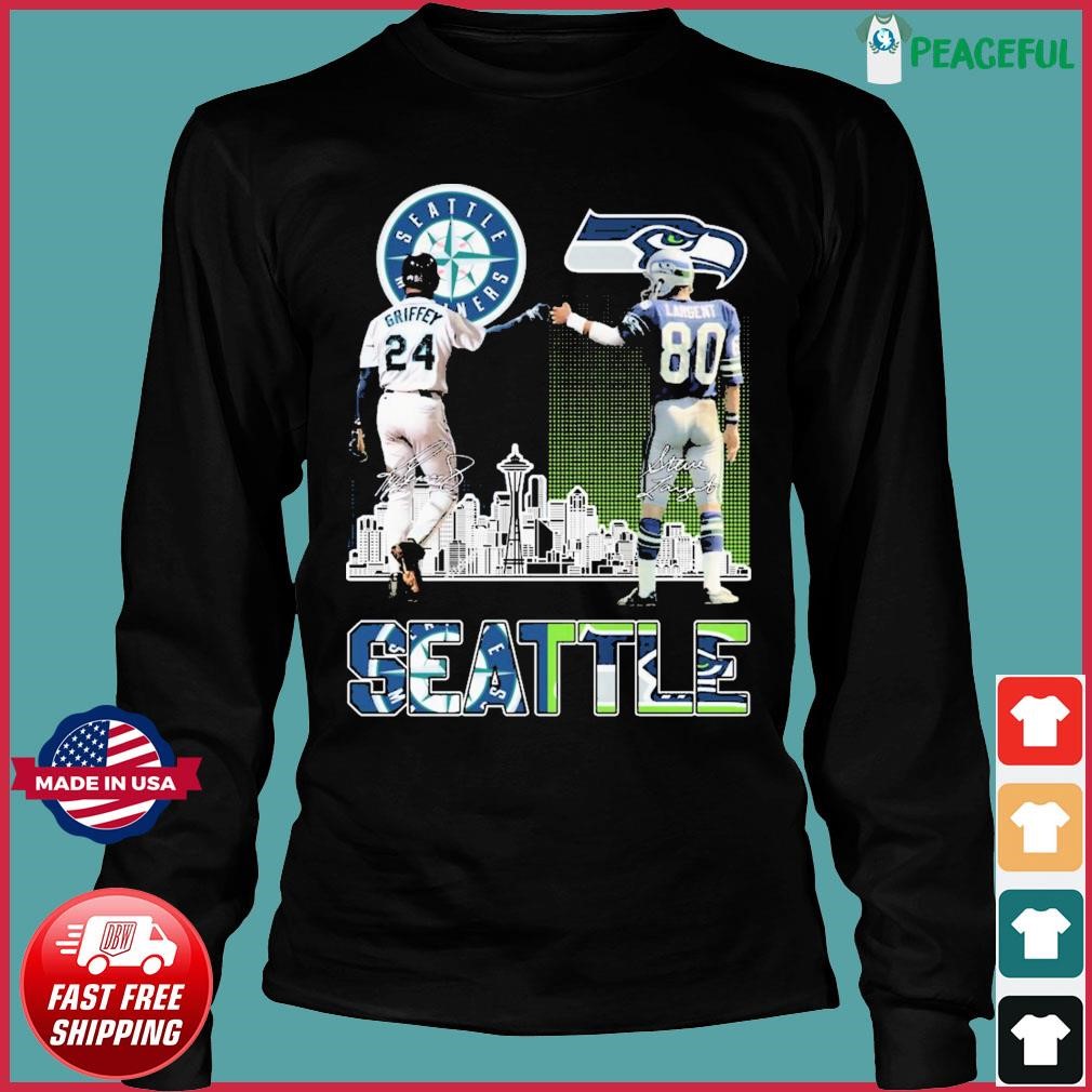 Seattle Ken Griffey Jr And Steve Largent Signature Shirt, hoodie, sweater,  long sleeve and tank top