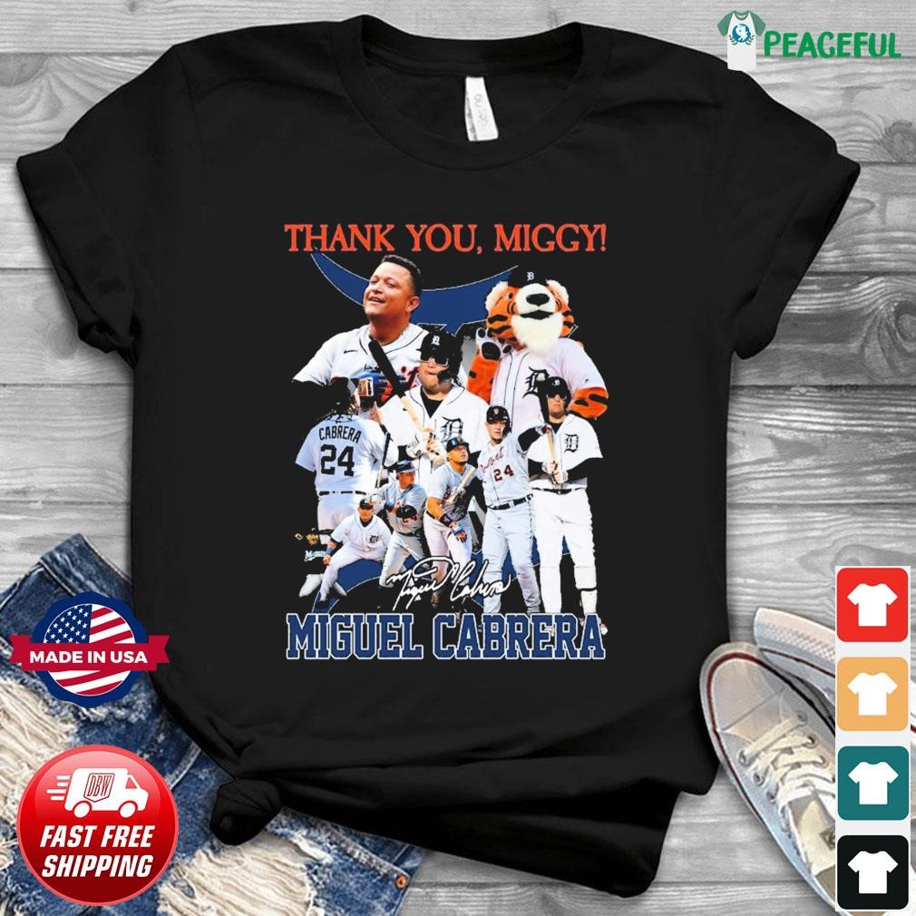 Thank You Miggy Legend Miguel Cabrera Signaturees Shirt, hoodie, sweater,  long sleeve and tank top