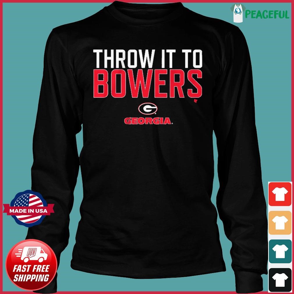Georgia Bulldogs Throw It To Brock Bowers T-shirt,Sweater, Hoodie
