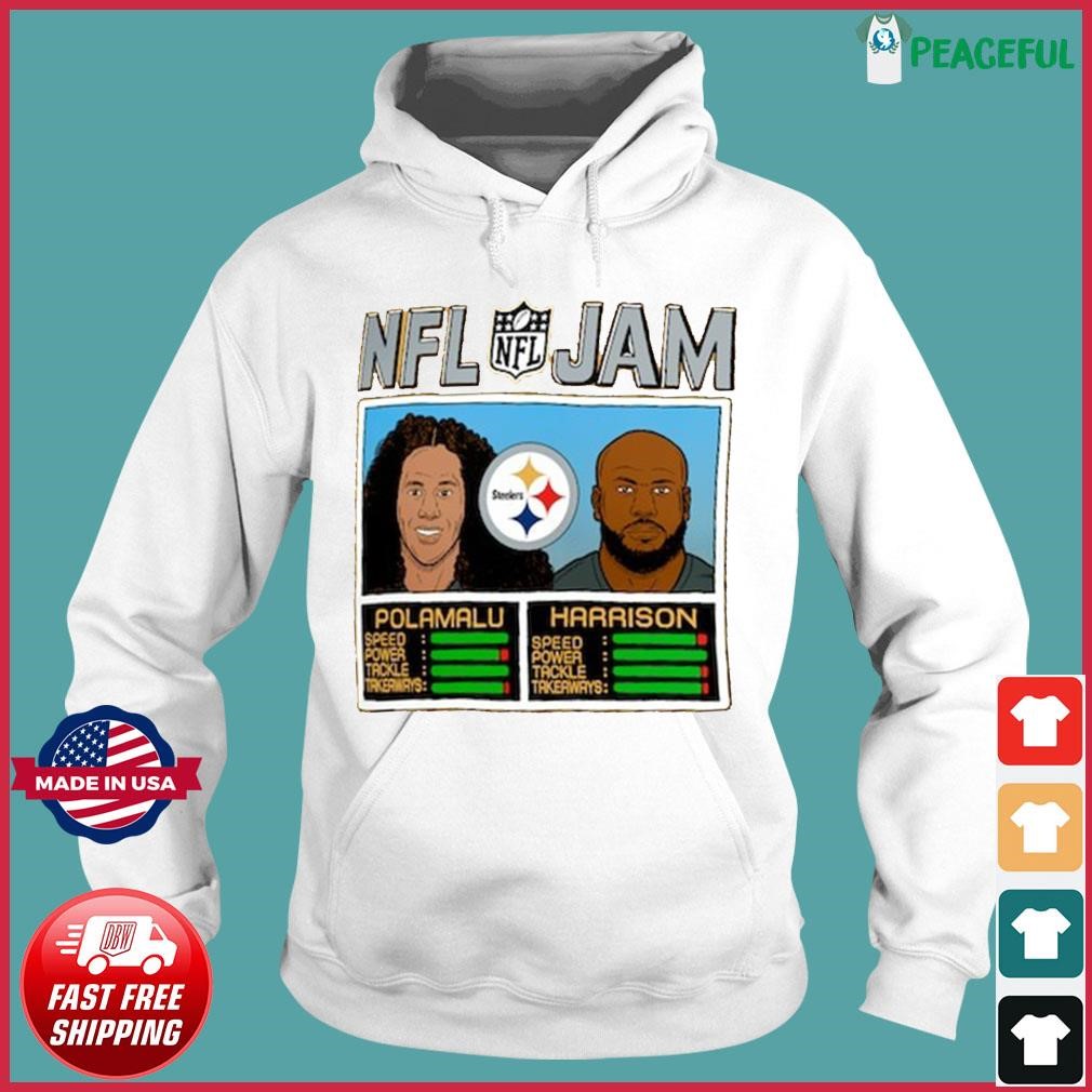 Official Troy Polamalu and James Harrison Pittsburgh Steelers Homage NFL  Retired Jam T-Shirt, hoodie, sweater, long sleeve and tank top