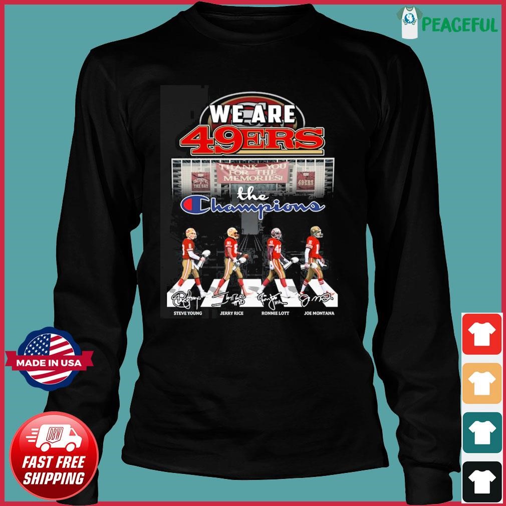 We Are 49ers The Champions Abbey Road Signatures Shirt, hoodie