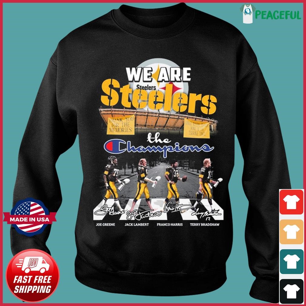 The Steelers Walking Abbey Road Signatures Pittsburgh T Shirt