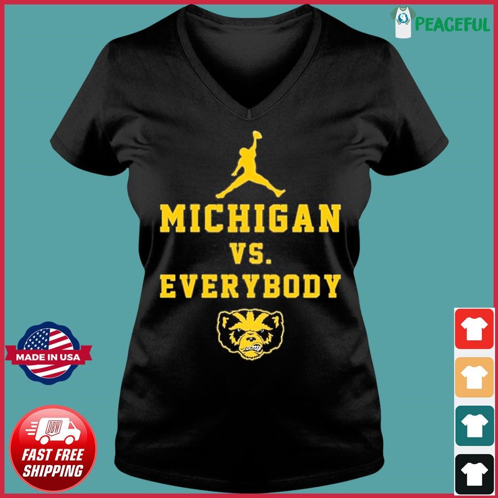 Air Michigan Vs Everybody Shirt Ladies V-neck Tee.jpg