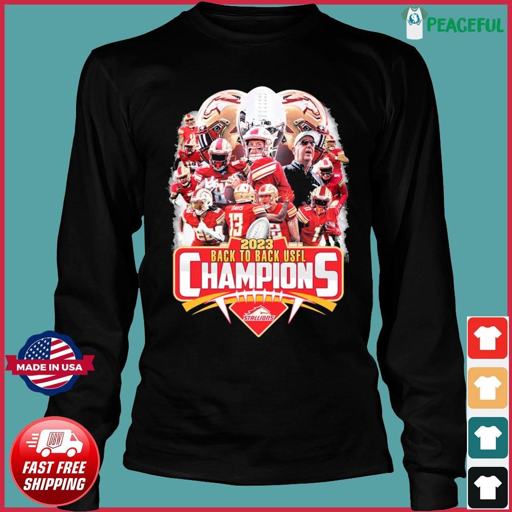 Birmingham Stallions Team 2023 Back To Back USFL Champions shirt ...