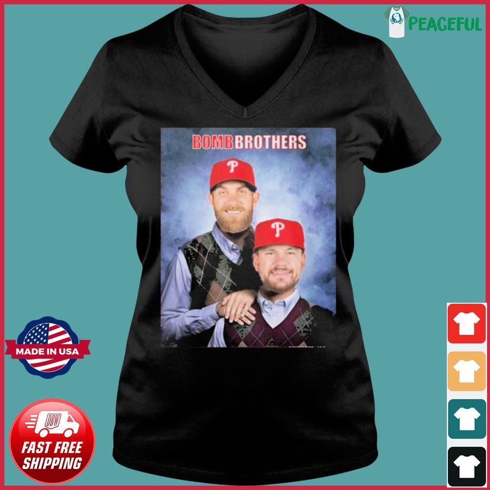 Bomb Brothers Bryce Harper And Kyle Schwarber Shirt Ladies V-neck Tee.jpg