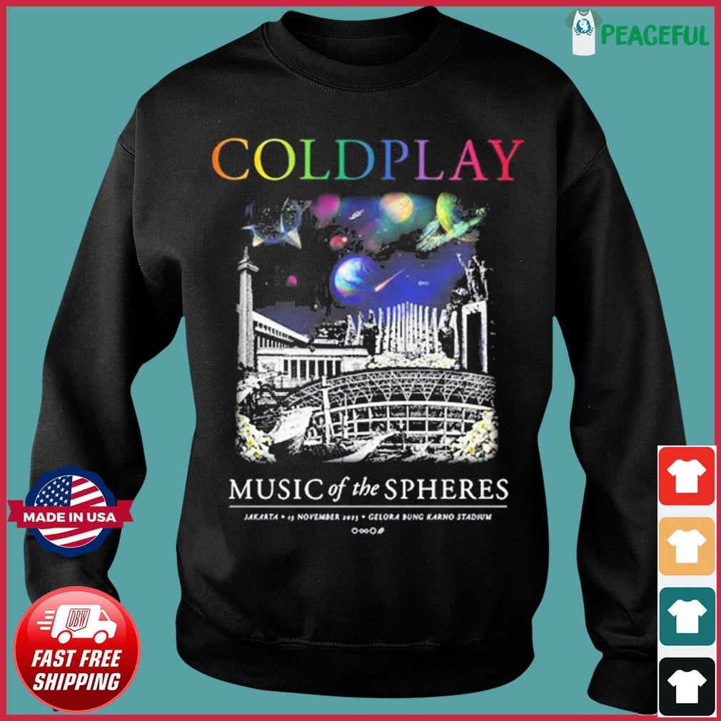 Coldplay Gelora Bung Karno Stadium, Jakarta November 15, 2023 Shirt ...