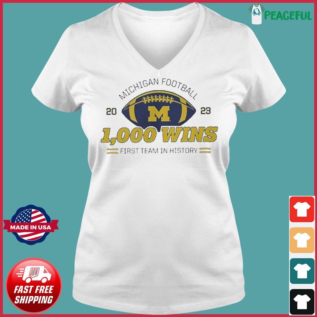 First Team In History 1000 Wins Michigan Football Shirt, hoodie ...