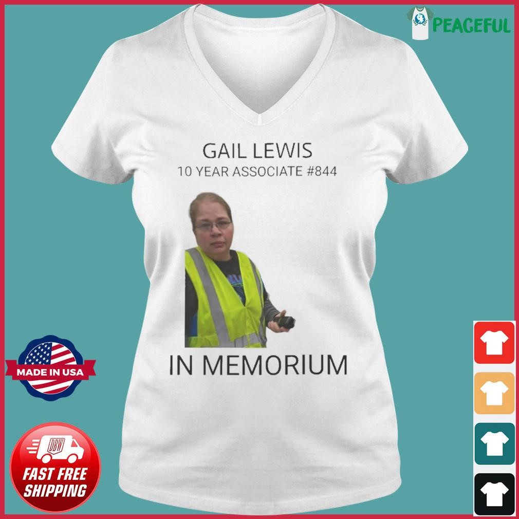 Gail Lewis 10 Years Associate In Memorium Shirt Ladies V-neck Tee.jpg