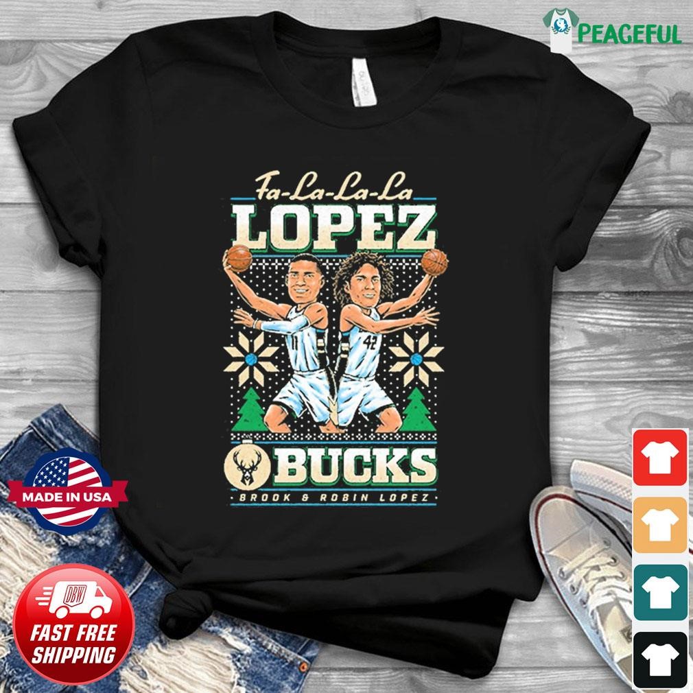 Lopez Brothers Brook And Robin Lopez Milwaukee Bucks Shirt