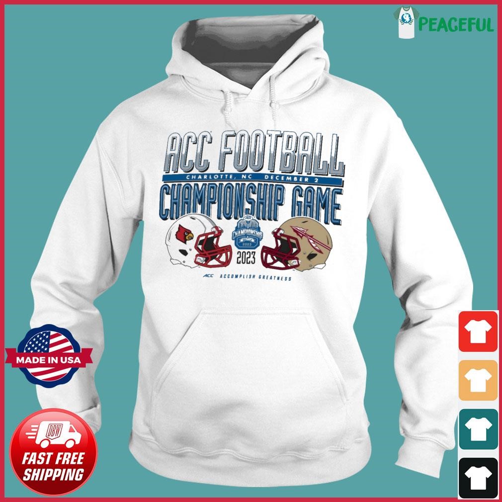 Official Louisville Cardinals vs Florida State Seminoles ACC Football  Helmet Matchup T-Shirt, hoodie, sweater and long sleeve