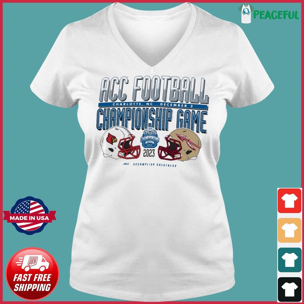 Official Louisville Cardinals vs Florida State Seminoles ACC Football  Helmet Matchup T-Shirt, hoodie, sweater and long sleeve