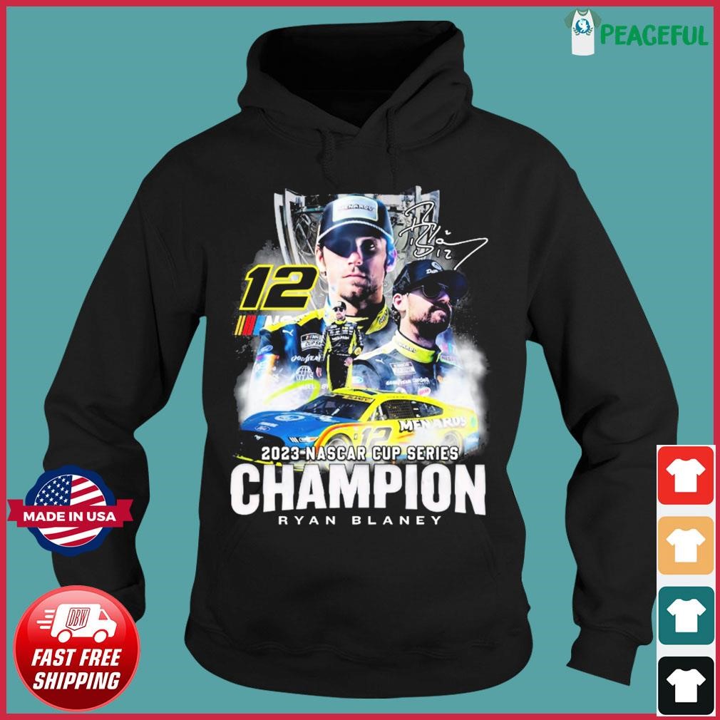 Official 2023 Nascar Cup Series Champions Ryan Blaney signature Shirt ...