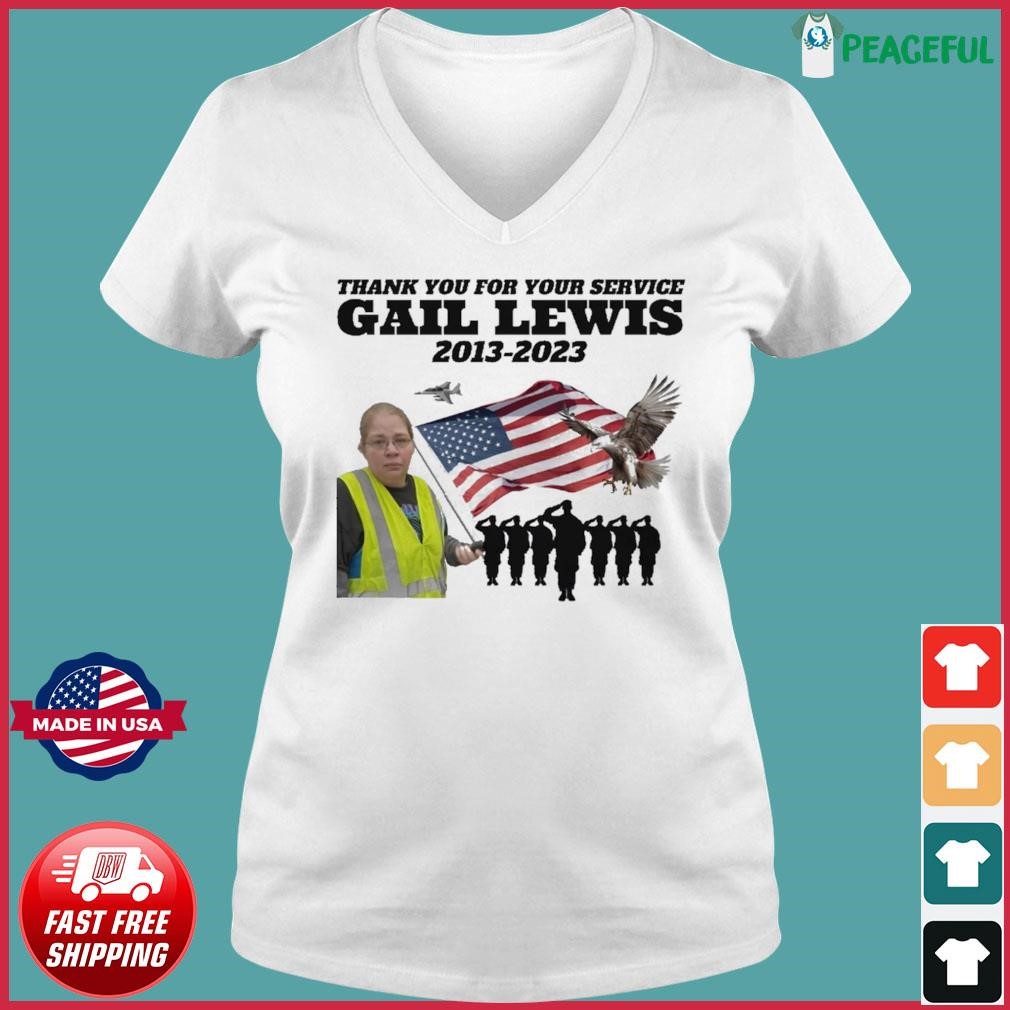 Thank You for Your Service Gail Lewis American Hero 2013-2023 Shirt ...