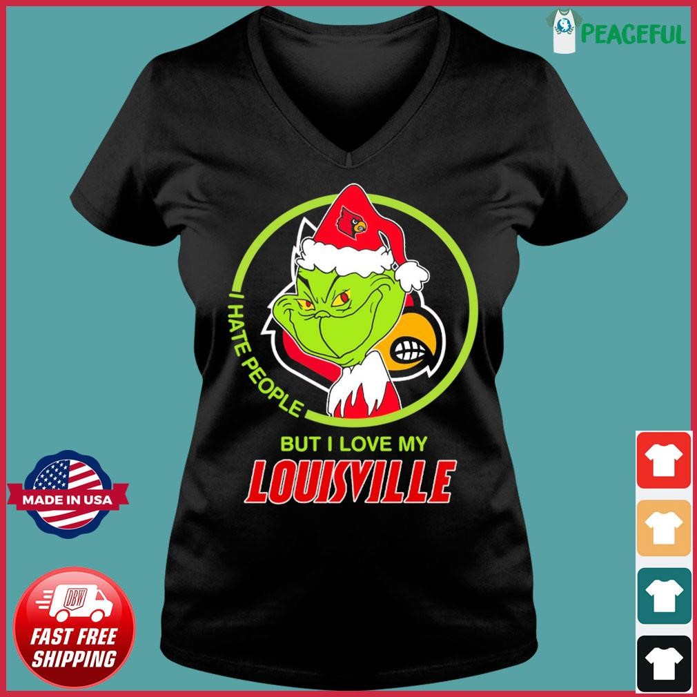 Official The Grinch I Hate People But I Love My Louisville