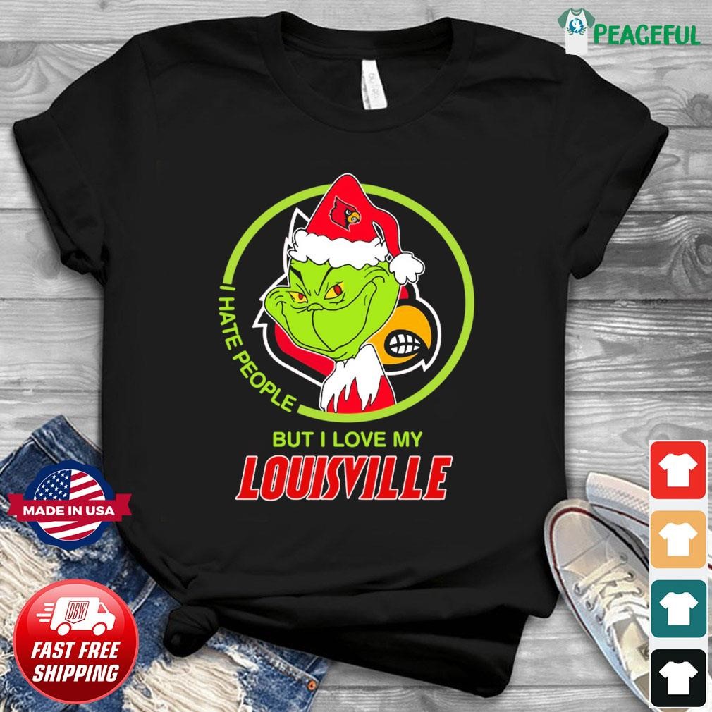 Official The Grinch I Hate People But I Love My Louisville