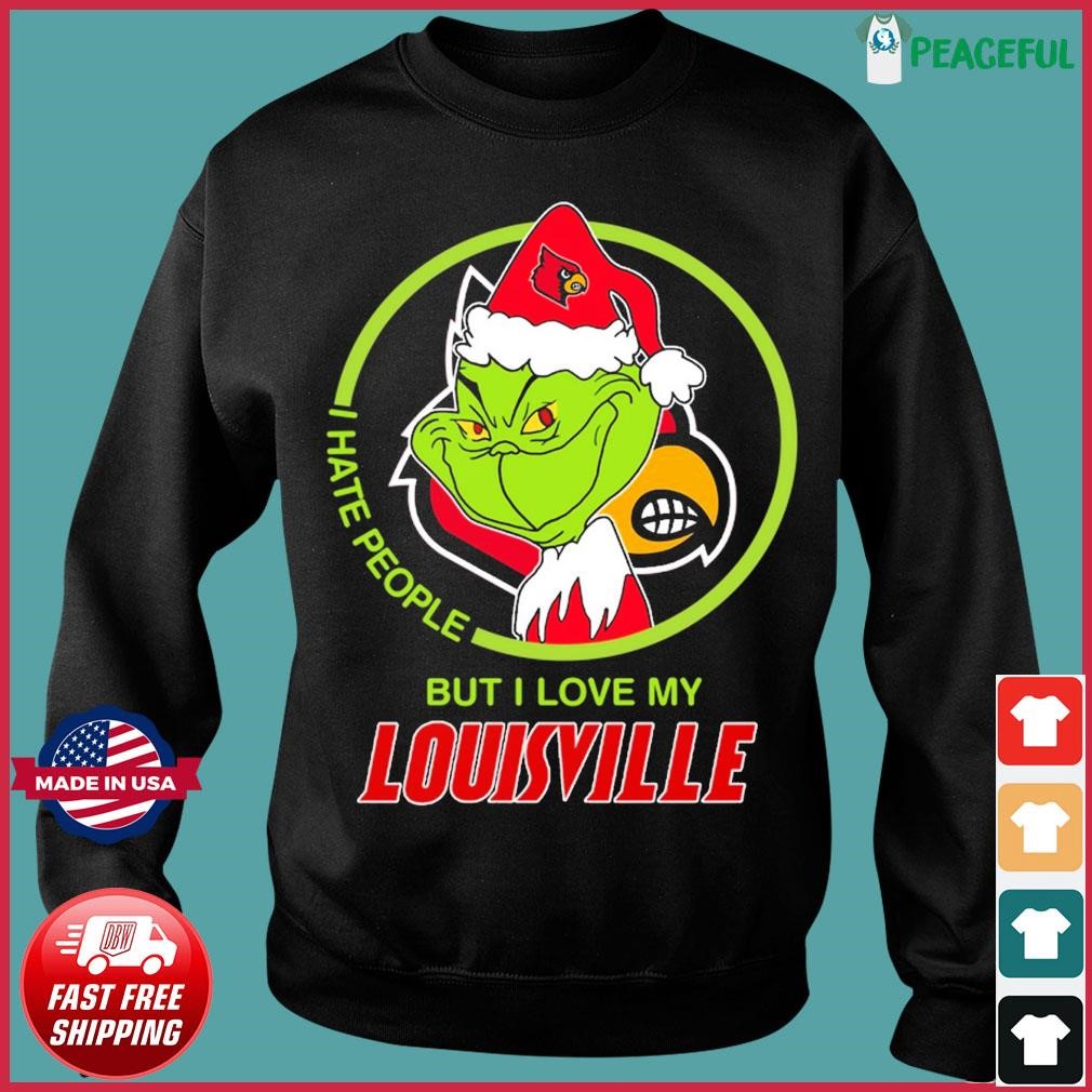 The Grinch I Hate People But I Love My Louisville Cardinals Funny