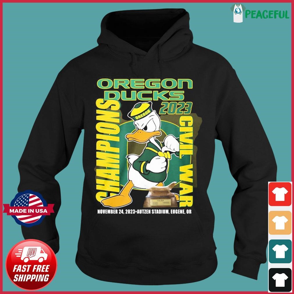 The Oregon Duck Mascot 2023 Civil War Champions Shirt Hoodie.jpg