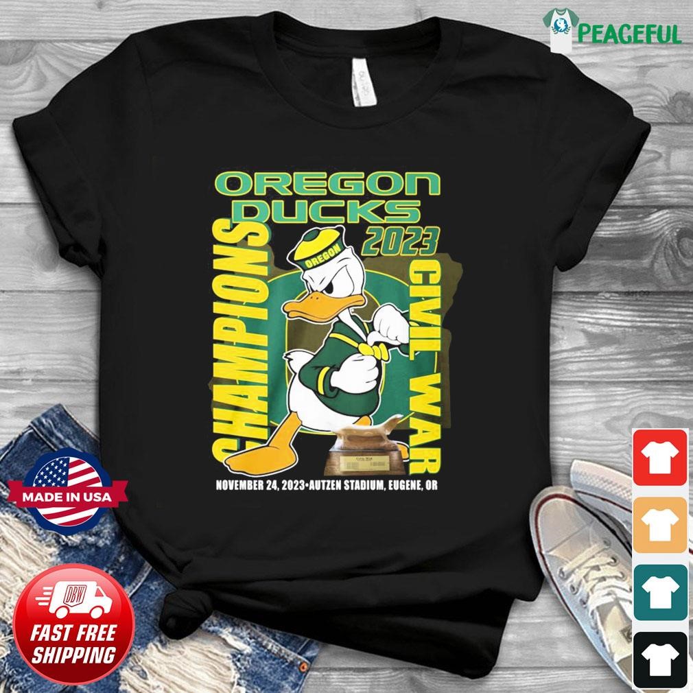 The Oregon Duck Mascot 2023 Civil War Champions Shirt