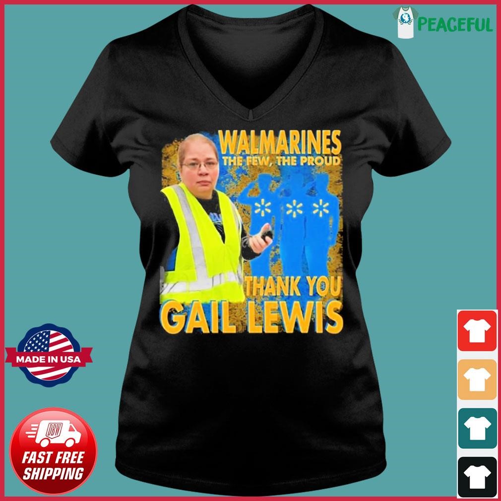 Walmarines The Few, The Proud Thank You Gail Lewis American Hero Shirt Ladies V-neck Tee.jpg