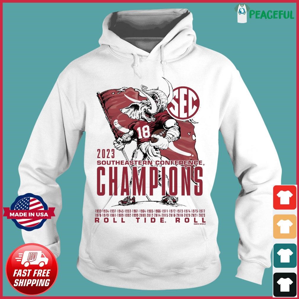 Alabama Crimson Tide 2023 SEC Football Conference Champions Mascot Flag ...