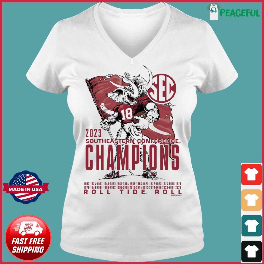Alabama Crimson Tide 2023 SEC Football Conference Champions Mascot Flag ...