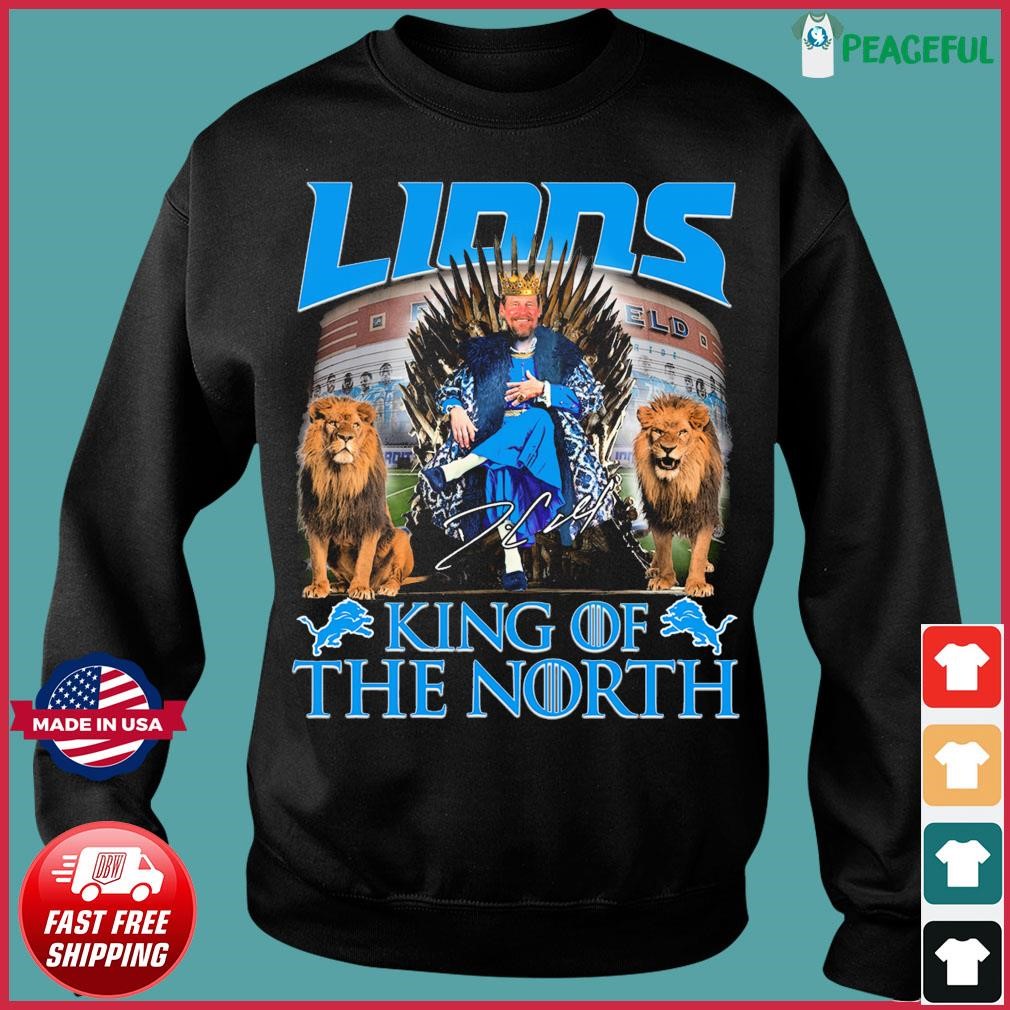 Dan Campbell Detroit Lions King Of The North Signature Shirt, hoodie ...