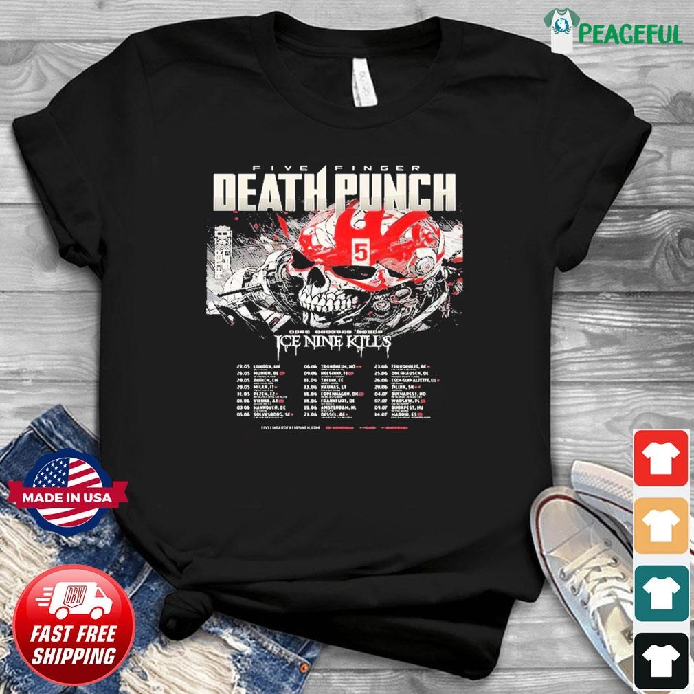 Five Finger Death Punch 5FDP Tour 2024 With Special Guest Ice Nine Kills Shirt