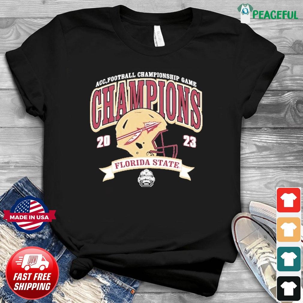 Florida State Seminoles 2023 ACC Football Conference Champions Helmet Shirt