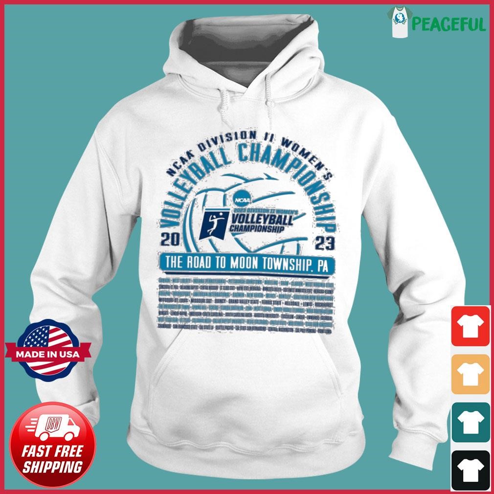 NCAA Division II Women's Volleyball Regionals 2023 The Road To Moon Township, PA Shirt Hoodie.jpg