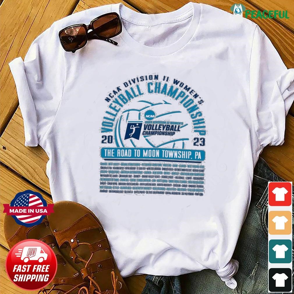 NCAA Division II Women's Volleyball Regionals 2023 The Road To Moon Township, PA Shirt