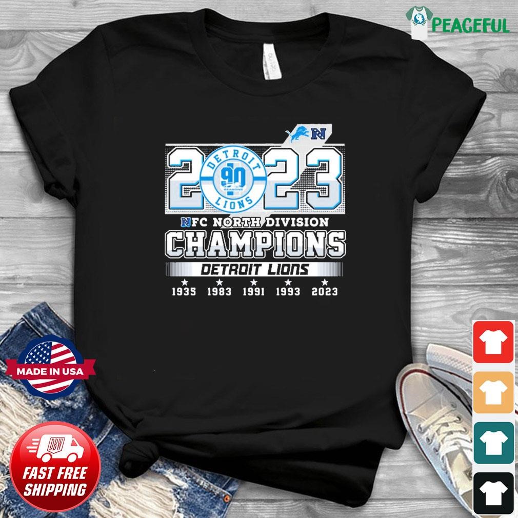 Official 90th Season NFC North Division Champions 2023 Detroit Lions ...