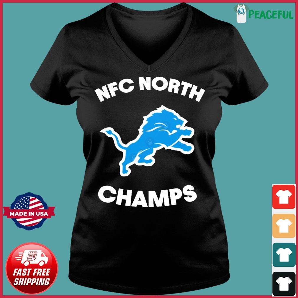 Official NFC North Lions Champions 2023 Shirt Ladies V-neck Tee.jpg