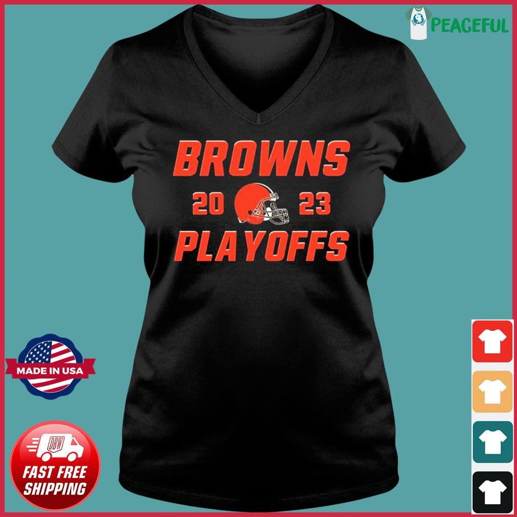 Official NFL Browns 2023 Playoffs Shirt Ladies V-neck Tee.jpg