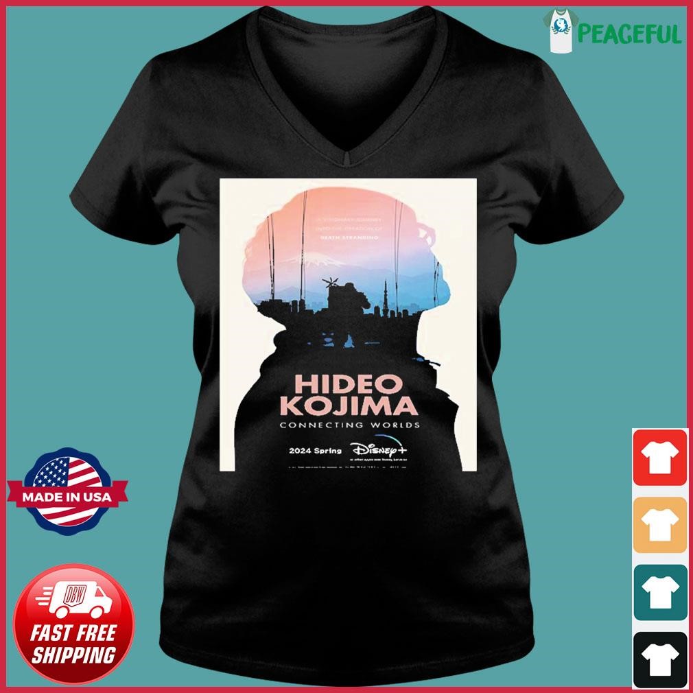 Official Poster For Hideo Kojima Connecting Worlds Spring 2024 Shirt,  hoodie, sweater, long sleeve and tank top