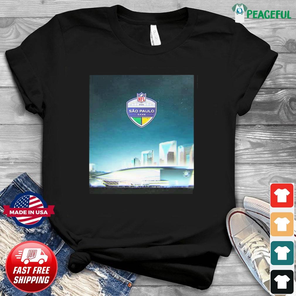 Official Poster In 2024 The NFL Will Play Its First Ever Game In Sao   Official Poster In 2024 The NFL Will Play Its First Ever Game In Sao Paulo Brazil Shirt Shirt 