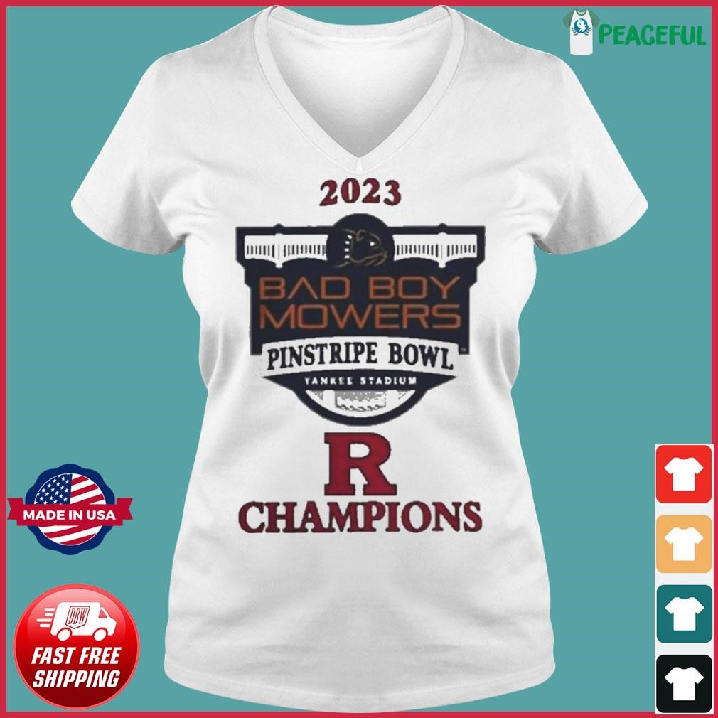 Rutgers Scarlet Knights 2023 Pinstripe Bowl Champions Shirt Ladies V-neck Tee.jpg