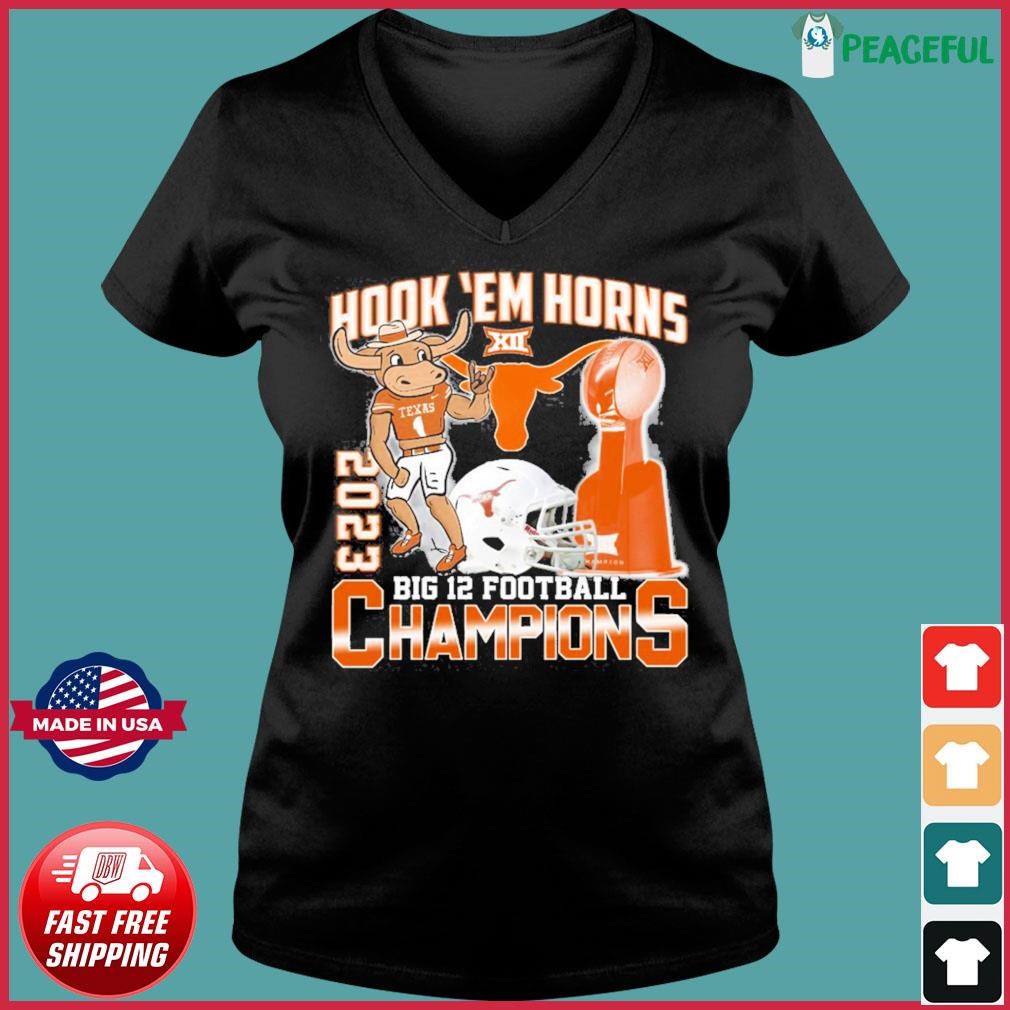 Texas Longhorns Bevo Mascot Hook 'Em Horns 2023 Big 12 Football Champions  Shirt, hoodie, sweater, long sleeve and tank top
