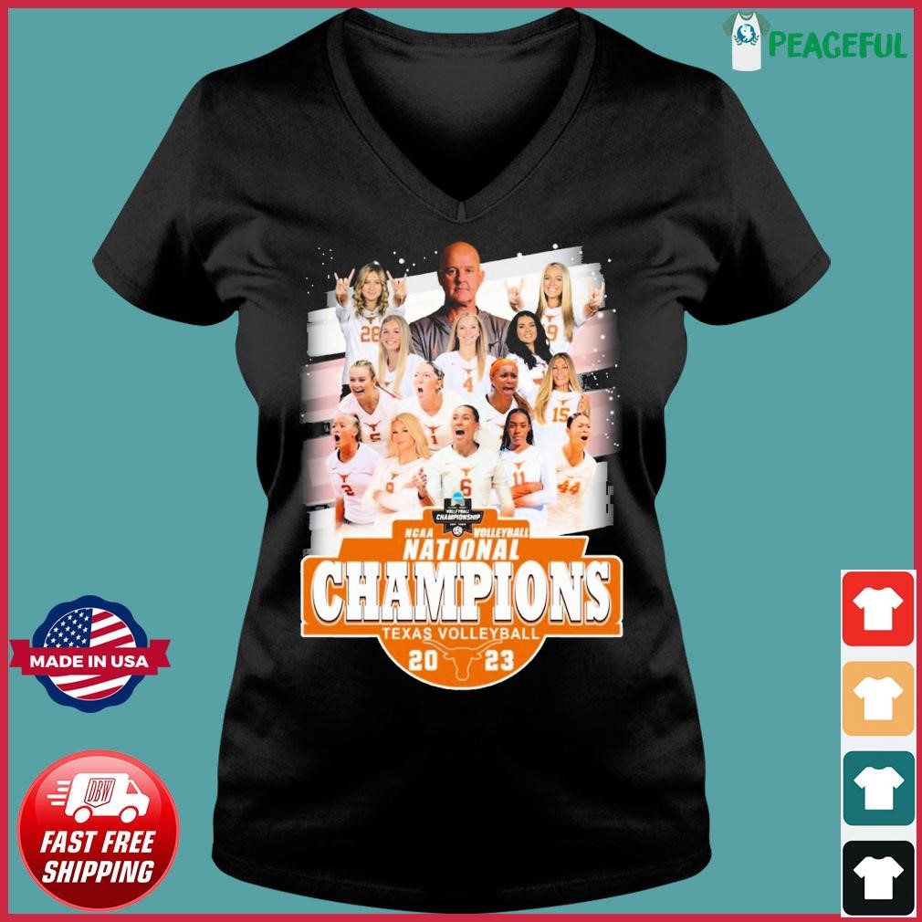 Texas Volleyball Team NCAA Volleyball National Champions 2023 shirt Ladies V-neck Tee.jpg