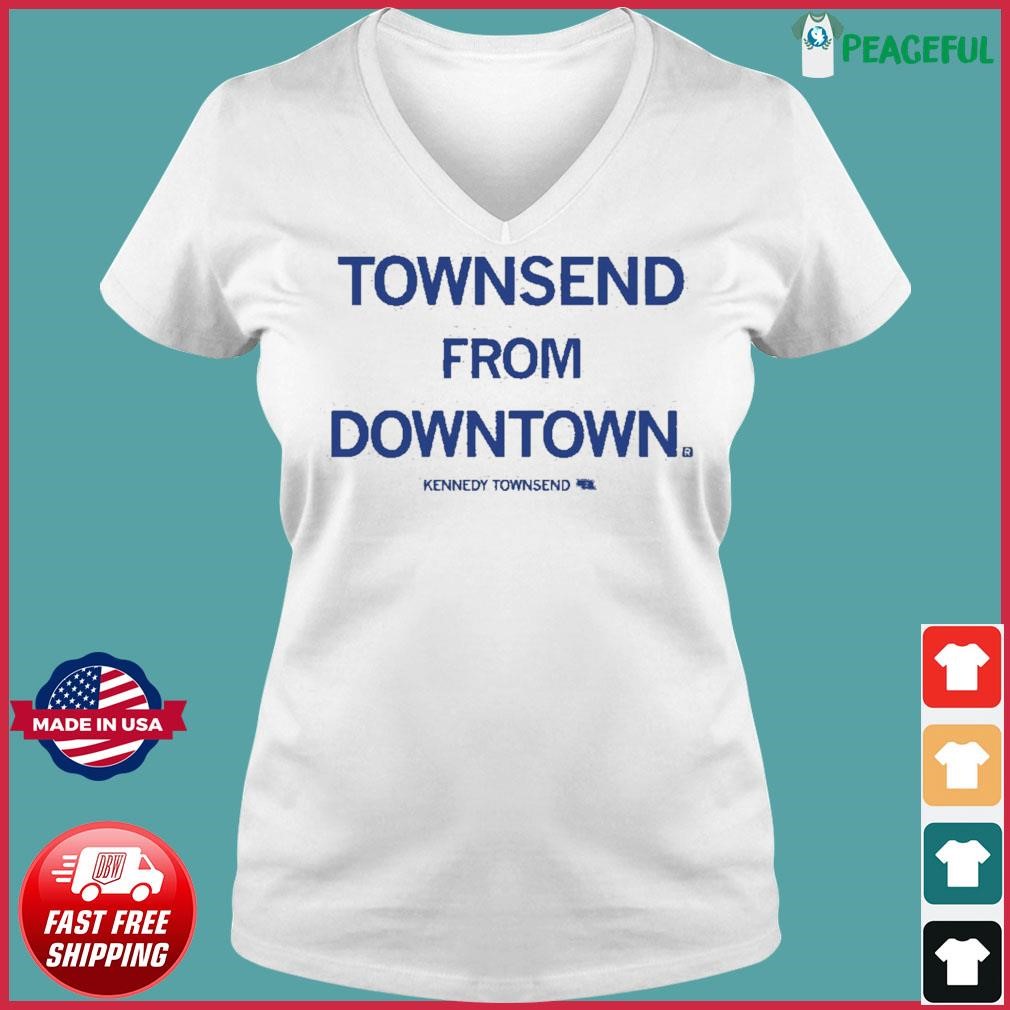 Townsend From Downtown Kennedy Townsend Creighton Blue Jays Shirt Ladies V-neck Tee.jpg