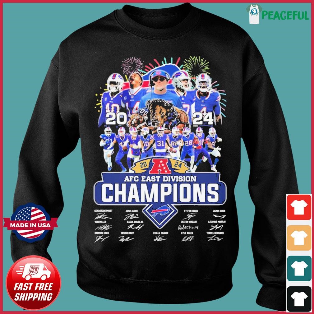 2024 AFC East Division Champions Buffalo Bills Signature Shirt, hoodie ...