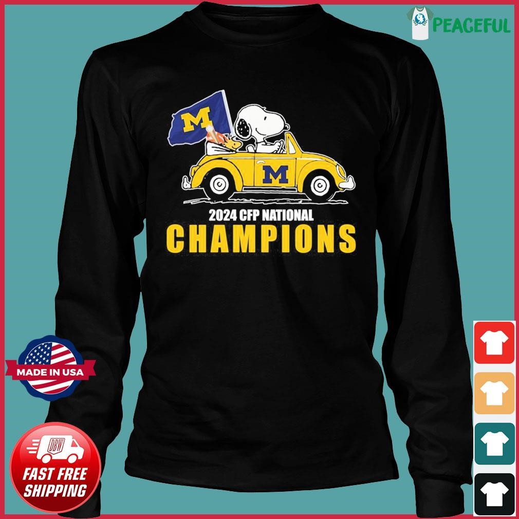 2024 CFP National Champions Peanuts Snoopy And Woodstock X Michigan ...