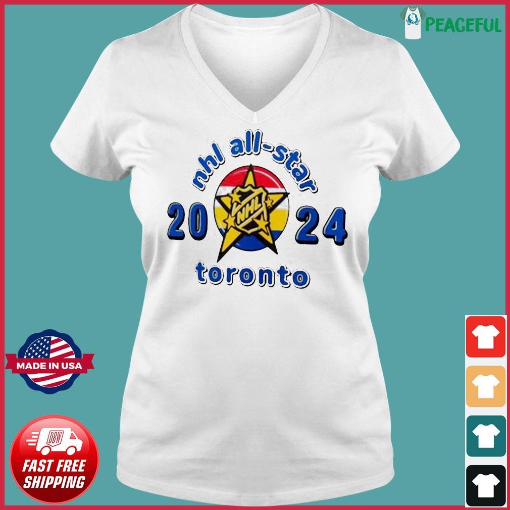 2024 Nhl All Star Game Logo Shirt Hoodie Sweater Long Sleeve And   2024 Nhl All Star Game Logo Shirt Ladies V Neck Tee 