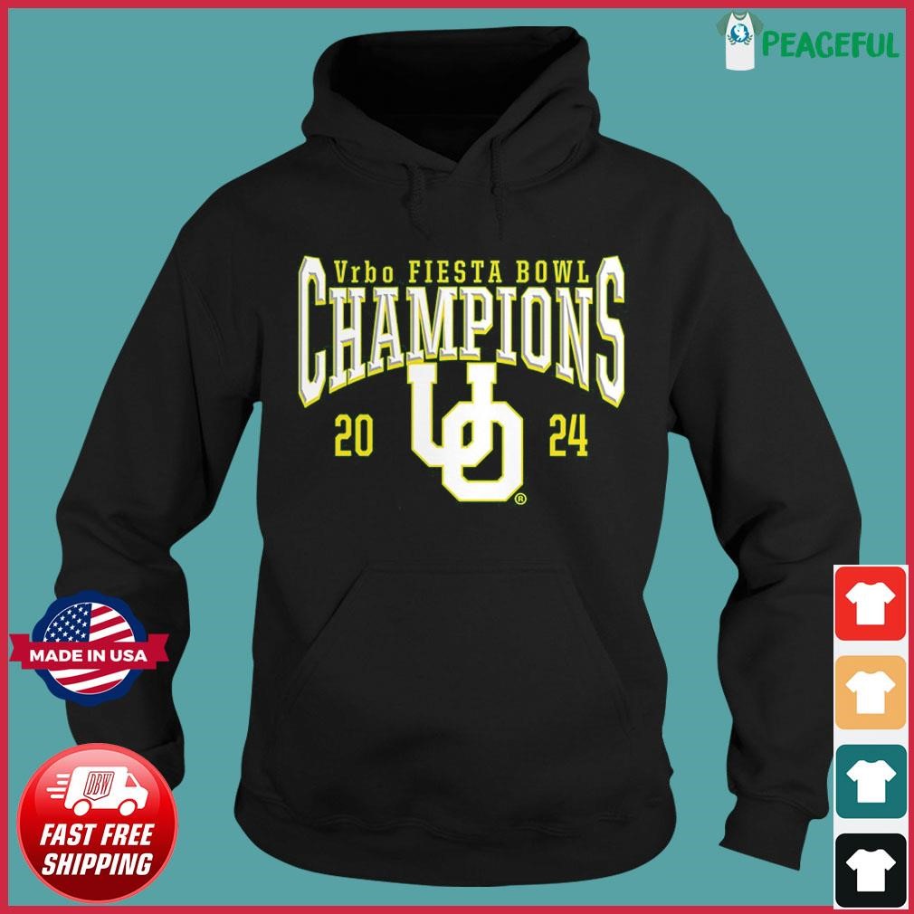 2024 Oregon Ducks Vrbo Fiesta Bowl Champions Logo Shirt, hoodie