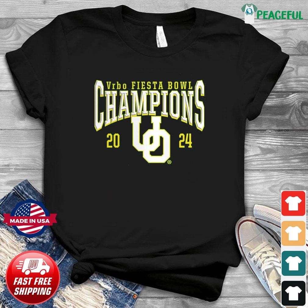 2024 Oregon Ducks Vrbo Fiesta Bowl Champions Logo Shirt, hoodie