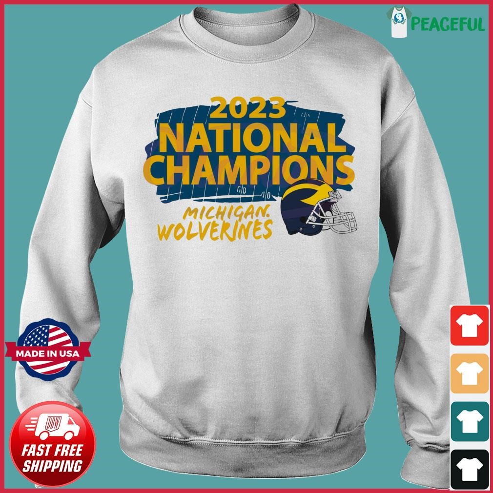 Helmet 2023 National Champions Michigan Wolverines Shirt, hoodie ...