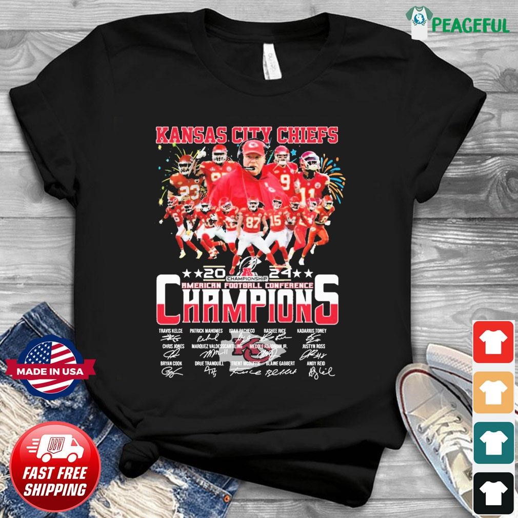 Kansas City Chiefs Team 2024 American Football Conference Champions ...