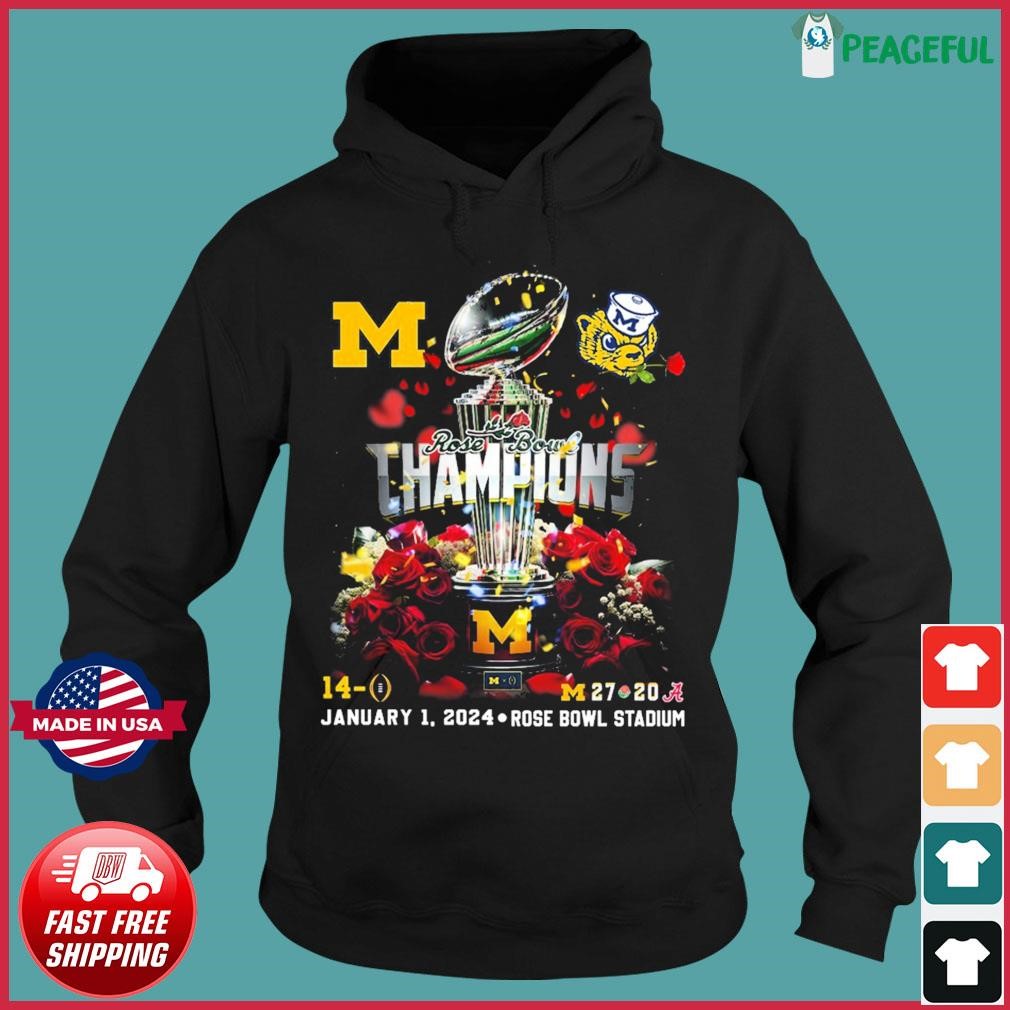 Michigan 2024 Rose Bowl Game Champions Trophy Winner Shirt Hoodie.jpg