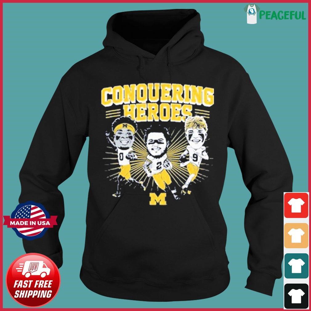 Michigan Football 2024 Caricatures Shirt Hoodie Sweater Long Sleeve   Michigan Football 2024 Caricatures Shirt Hoodie 