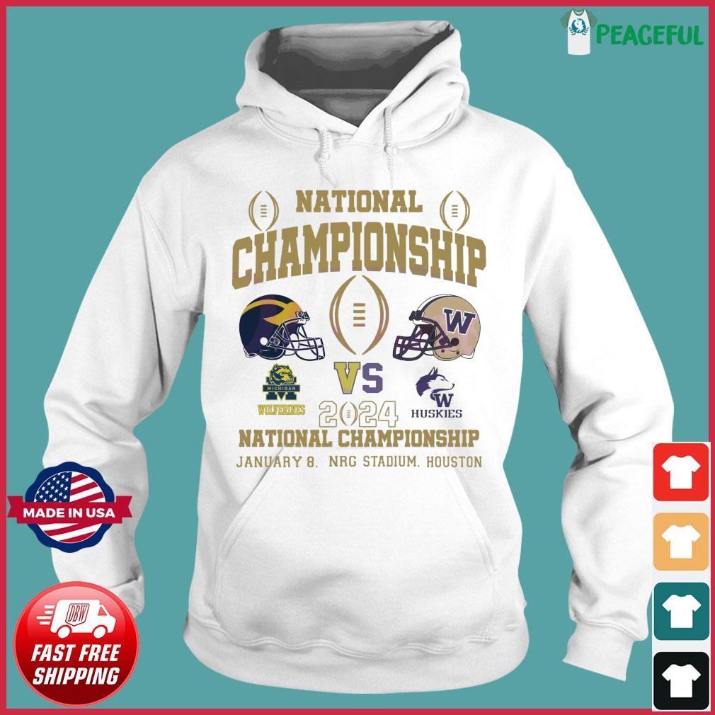 National Championship 2024 Michigan Vs Washington Shirt Hoodie   National Championship 2024 Michigan Vs Washington Shirt Hoodie 